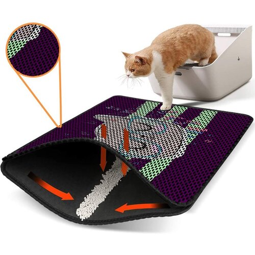 WALLXPERT Nrszn0006 multicolor cat litter mat Cene