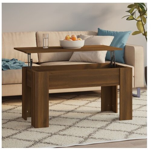  Stolić za kavu smeđa boja hrasta 101x49x52 cm konstruirano drvo Cijene