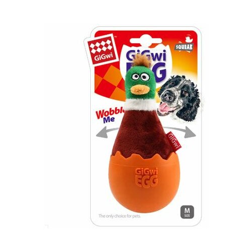 GiGwi igračka za pse ljuska jajeta Patka 15 cm Slike
