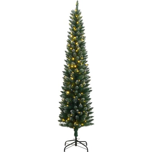 vidaXL Umjetno tanko božićno drvce sa 150 LED žarulja 150 cm Cene