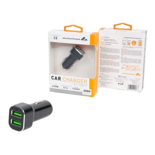  UTIKAČ ZA UPALJAČ USB PUNJAČ 3.1A Cijene