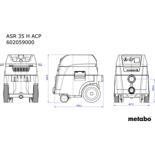 Metabo ASR 35 H ACP 602059000 mokro/suhi usisivač 1400 W 35 l Cijene