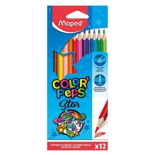 Maped Set drvenih boja, 12 komada Slike