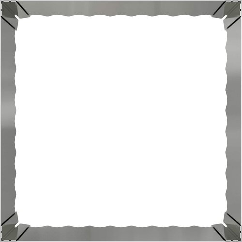  Ograda oko Travnjaka 4 pcs 60 x 60 x 35 cm Čelik Srebrna Slike
