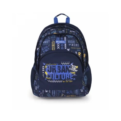 RANAC školski ergonomski 32x44x18 cm 21l-0,56 kg Skull Gabol tamno plava Cene