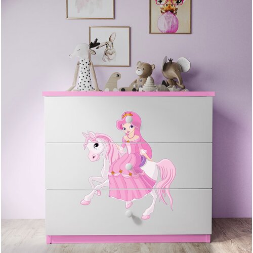 HAPPYKIDS PREDALNIK DREAMY PRINCESKA NA KONJU (VE� BARV)-Roza Cene