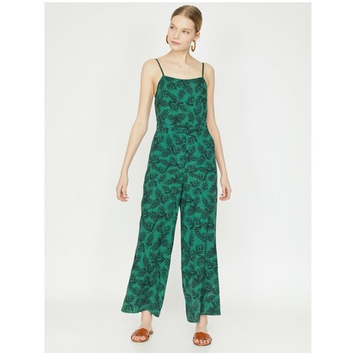 Koton Women&amp;#039;s Green Patterned Overalls Slike