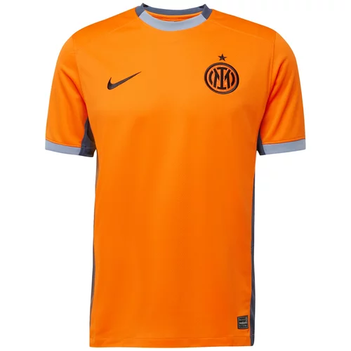 Nike Funkcionalna majica 'INTER' svetlo siva / oranžna / črna