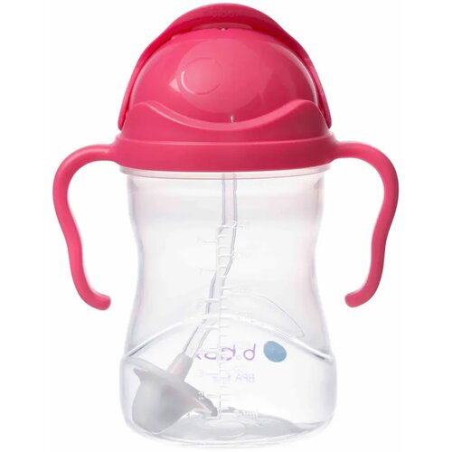 b.box steklenička Sippy cup s slamico 240 ml raspberry Cene