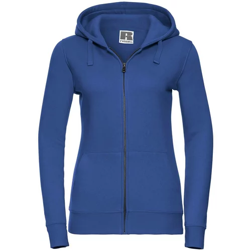 RUSSELL Blue women's hoodie with Authentic zipper