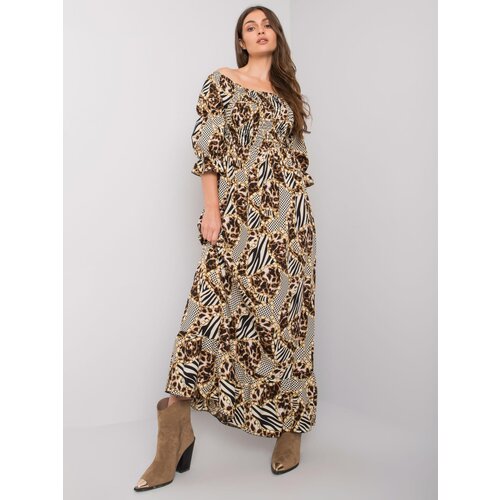 Italy Moda Dress-DHJ-SK-13965.71P-black-beige Slike
