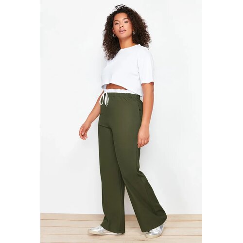 Trendyol Ženske pantalone TBBSS24AR00014, Kaki Cene