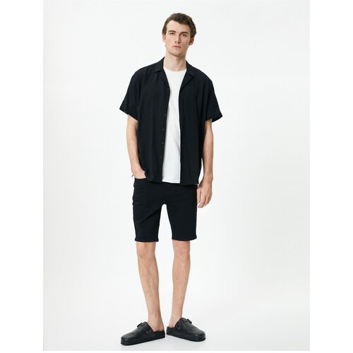 Koton Denim Shorts Bermuda Slim Fit Buttoned Pocket Slike