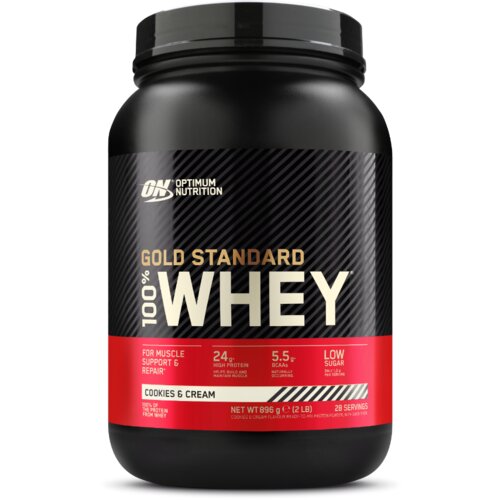 Optimum Nutrition 100% whey gold standard 896 g keks i krem Slike