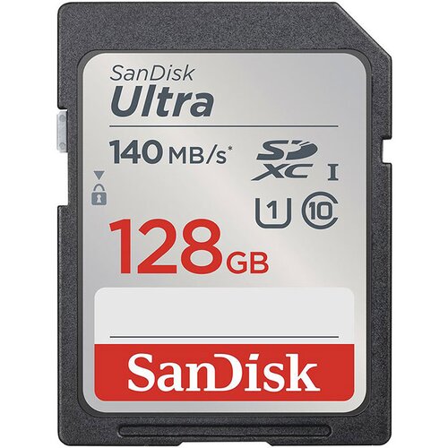 Sandisk Spominska kartica Ultra SDXC UHS-I C10 U1, 140 MB/s, 128 GB Slike