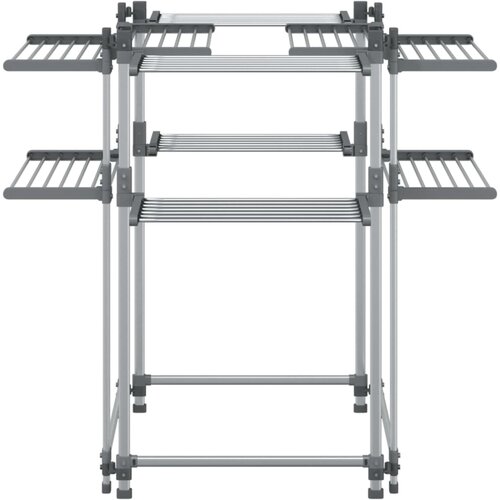  Stalak za su&amp;scaron;enje rublja 107 x 107 x 120 cm aluminijski Slike