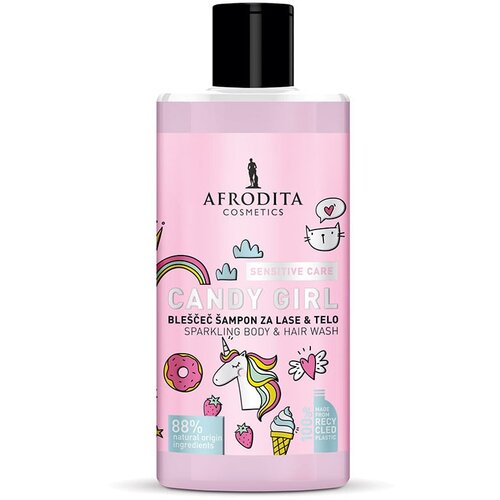 Afrodita Cosmetics Candy Girl šampon za kosu i telo 320ml Cene