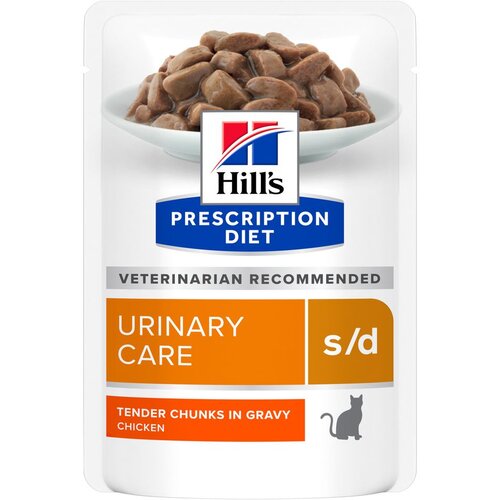 Hill&amp;rsquo;s Prescription Diet s/d Urinary Care s piletinom - 48 x 85 g Slike