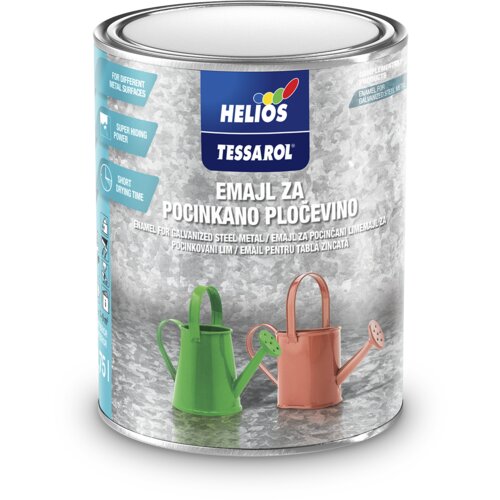 Helios tessarol emajl za pocinkovani lim 7-čokoladno smeđi ral 8017 0,75 l Slike
