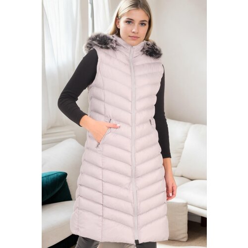 Dewberry Z6684 WOMEN&amp;#039;S VEST-GREY-2 Slike