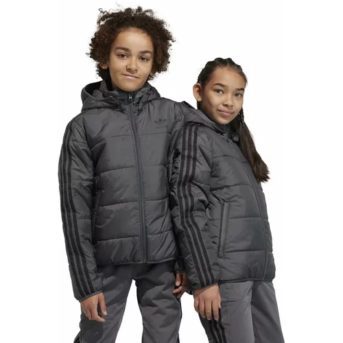 Adidas Otroška jakna siva barva