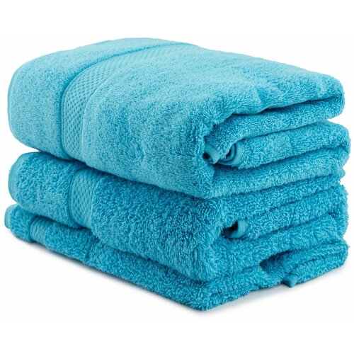 colorful - aqua aqua blue towel set (3 pieces) Slike