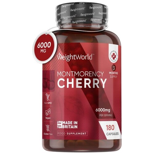LocoNatura Montmorency tre&amp;scaron;nja - prirodni melatonin protiv nesanice (180 kapsula) Slike