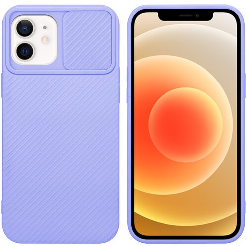 Cadorabo Ohi&amp;scaron;je, združljiv z Apple v Bonbon Purple - Za&amp;scaron;čitni pokrov iz fleksibilnega silikona TPU in z za&amp;scaron;čito pred kamero, (20617118) Slike