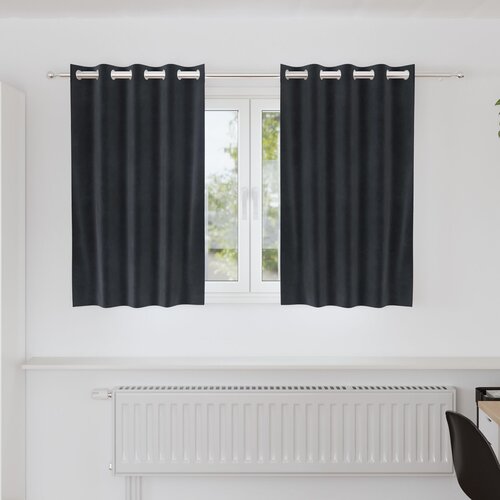 VidaXL Zavjese Tamno Siva Poliester 140 x 140 cm Moderne Zavjese Slike