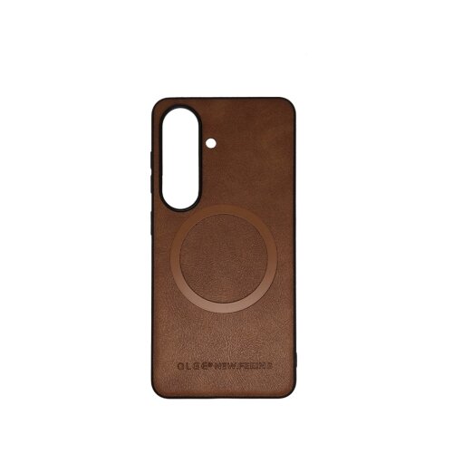  Silikonska futrola OLGE Magnetic New Feeling Samsung A17 BRAON Cene
