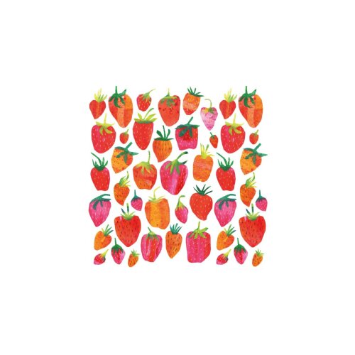 PPD Papperproducts Design Strawberry - Salvete - Strawberry, 25x25 cm Cene