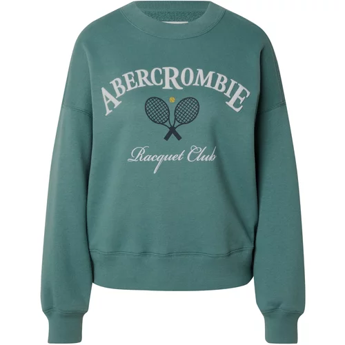 Abercrombie & Fitch Sweater majica 'CLASSIC SUNDAY' siva / žad / bijela