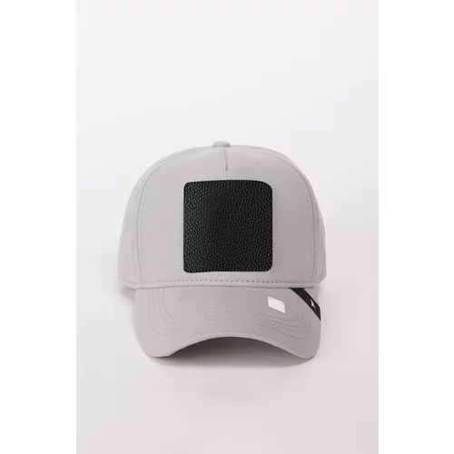 Altinyildiz classics Men's Gray 100% Cotton Hat with Replaceable Stickers