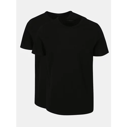 Jack & Jones Set of Two Black Basic Short Sleeve T-Shirts Basic - Men's