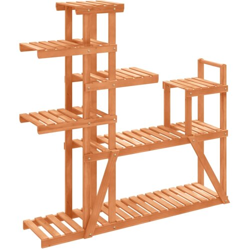  Stalak za cvijeće 110 x 25 x 111 cm od masivne jelovine Slike