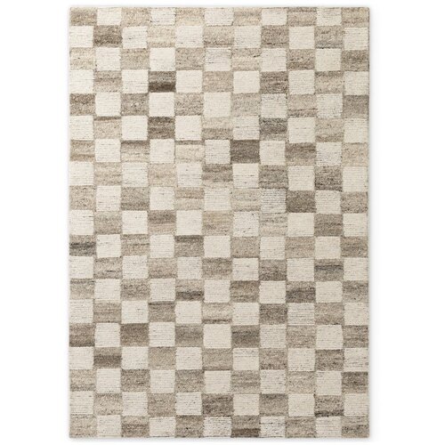 Vikosa Kremno bela ročno tkana volnena preproga 200x300 cm Boho 1.0 Quadra – Cene