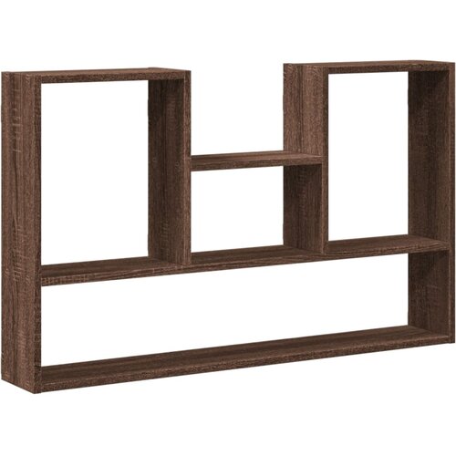  Zidna polica boja smeđeg hrasta 99x15x60 cm konstruirano drvo Slike