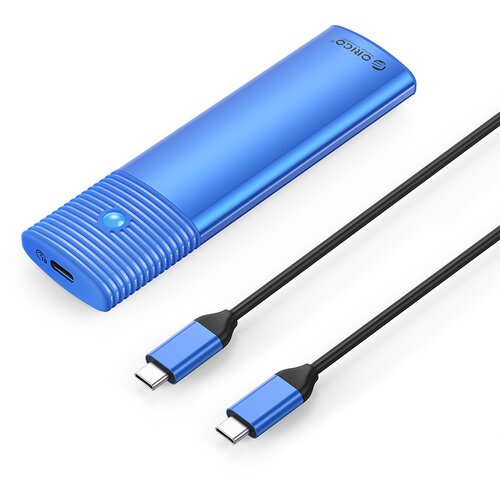 Orico zunanje ohišje za M.2 nvme/sata 2230-2280 v USB3.2 Gen2 type-c, aluminij, modro, PWDM2-G2 Cene