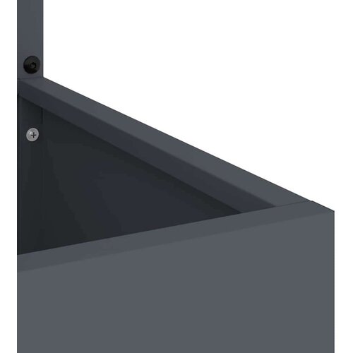 VidaXL Privatnost u vrtu Antracit 32 x 140 cm Hladno valjana čelična Slike