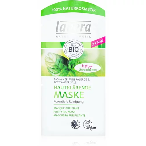 Lavera Bio Mint maska za dubinsko čišćenje 2x5 ml