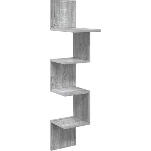  Polica na zidu Zidna montaža Siva 32 x 21 x 107 cm Cijene