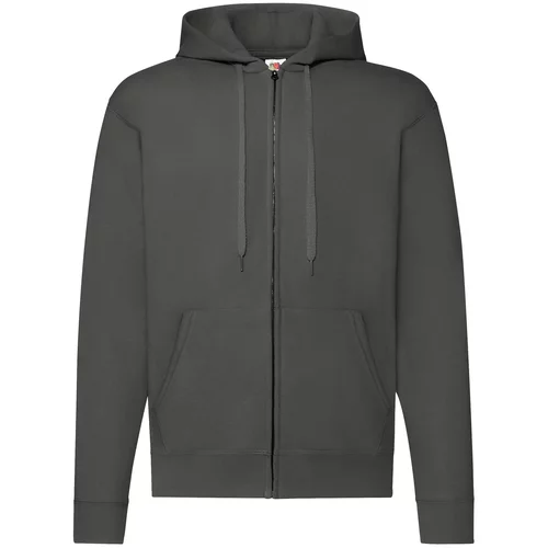Fruit Of The Loom Graphite Zippered Hoodie Classic