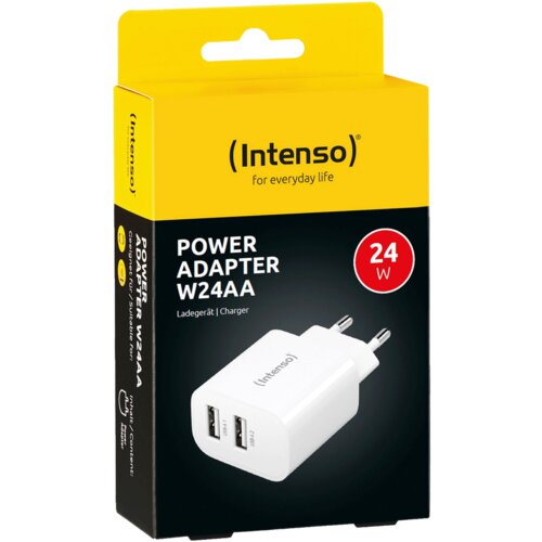 Intenso W24AA USB punjač 24 W unutra&amp;scaron;nje područje Izlazna struja maks. 2.4 A Broj izlaza: 2 x USB-A Slike
