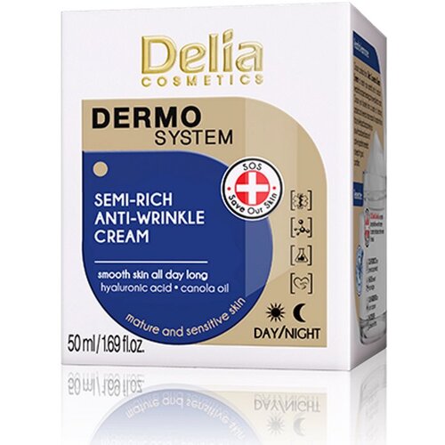 Delia DERMO SYSTEM - Polu-bogata krema sa delovanjem protiv bora 50ml Slike