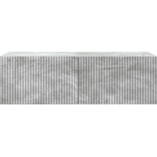  ormar za zid Betonska siva 98 x 41 x 30 cm Konstruirano drvo Slike