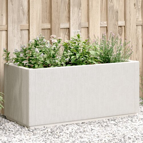 vidaXL Vrtna sadilica bijela 80x36x35 cm PP Cijene