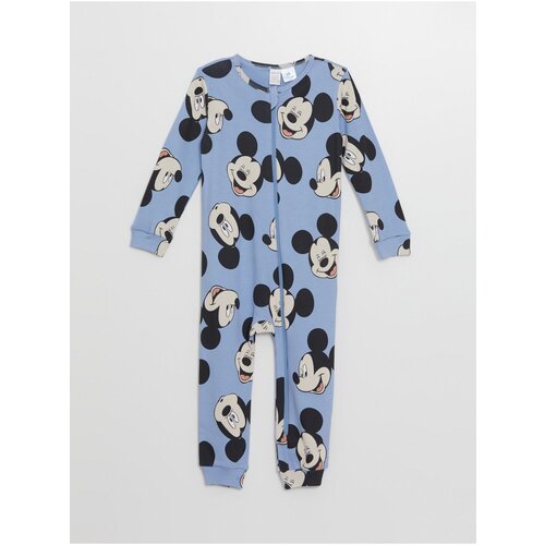 LC Waikiki Crew Neck Mickey Mouse Printed Baby Boy Jumpsuit Cene