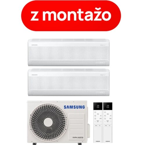 Samsung klimatska naprava z montažo LUZON S2 AJ040TXJ2KG/EU / 2x AR50F09C1BHNEU, 4 kW Cene