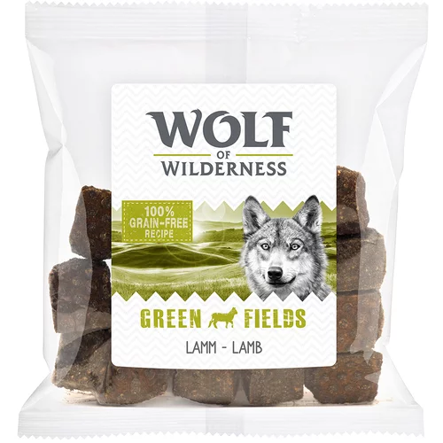 Wolf of Wilderness Varčno pakiranje Snack - Wild Bites 3 x 180 g - Green Fields - jagnjetina