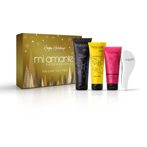 Mi Amante Professional Happy Holidays božićni poklon set za kosu 4 kom Slike